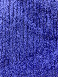 Blue chenille